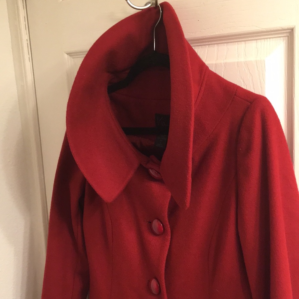 SALE Via by Victoria Secret Red Wool Coat